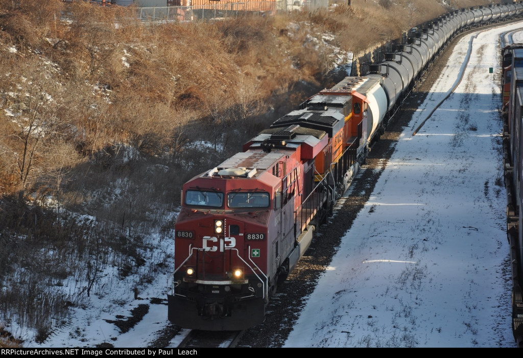 Crude empties roll west